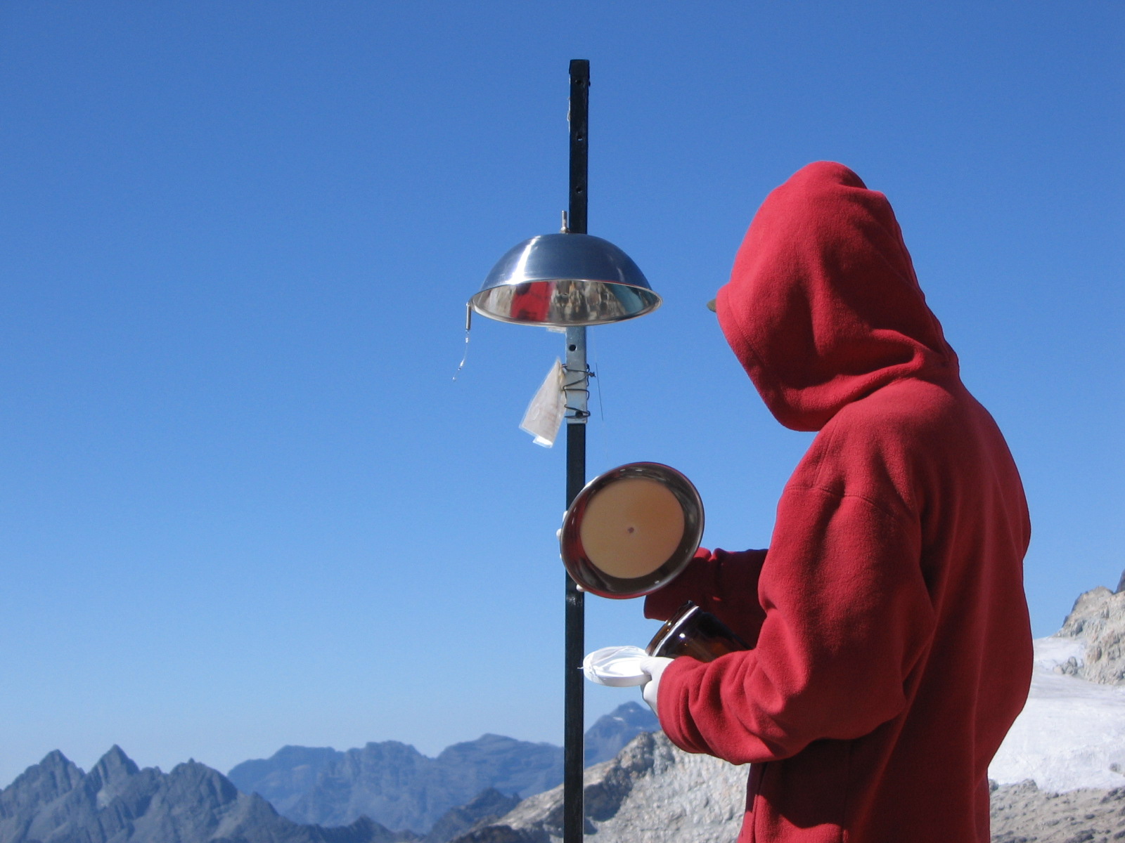 Sampling site for air with PAS/PUF: in Bolivia