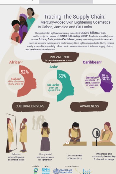Tracing The Supply Chain: Mercury‑Added Skin Lightening Cosmetics in Gabon, Jamaica and Sri Lanka
