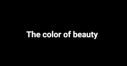 the color of beauty