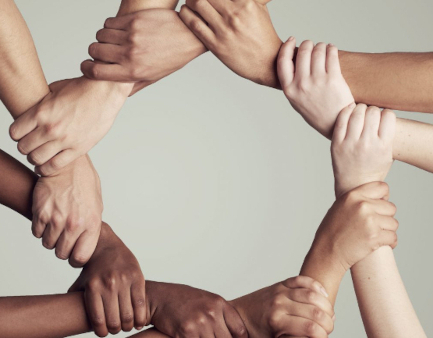 colored hands