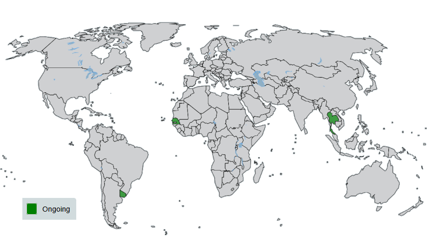 Dental amalgam project countries map