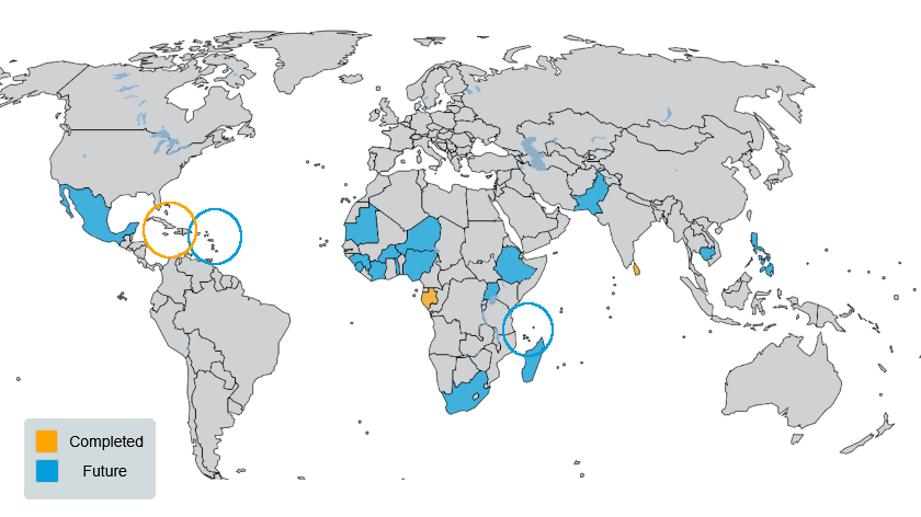Countries in SLP projects