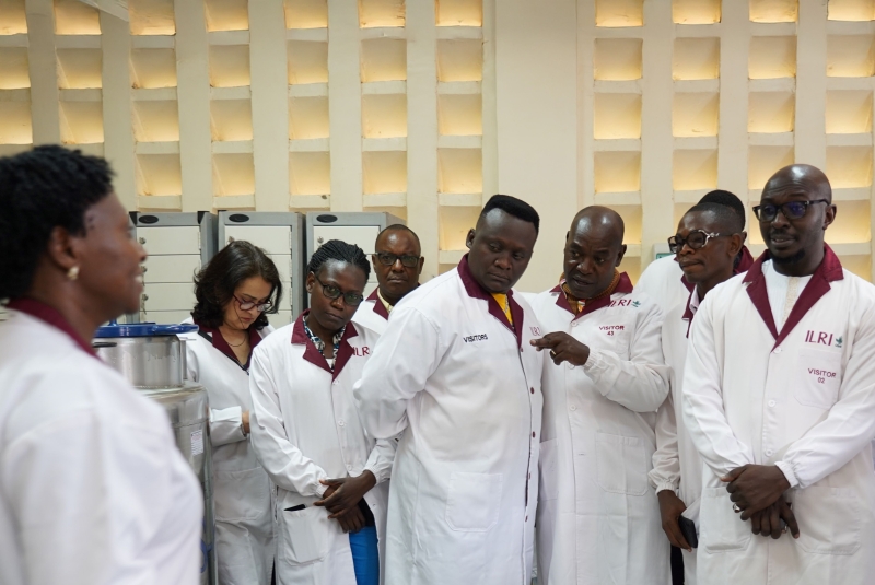 A group of people in a laboratory