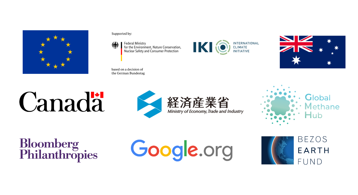 Donors: European Union, Germany International Climate Initiative, Australia, Canada, Japan, Global Methane Hub, Bloomberg Philanthropies, Google.org, Bezos Earth Fund