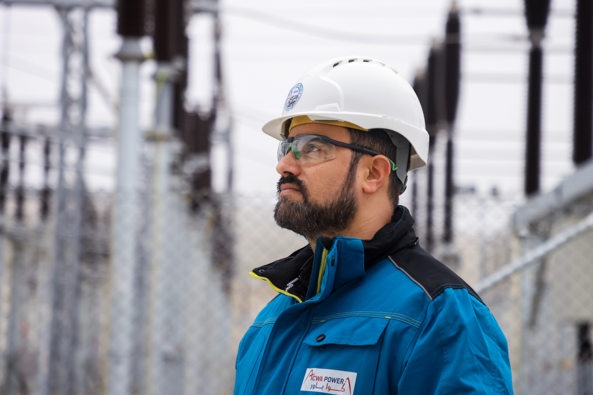 A man at a power plant