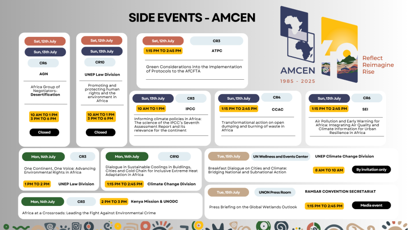 AMCEN Side Event Calendar 