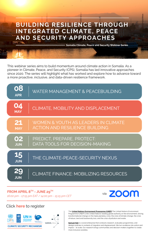Webinar series outline poster