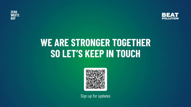 Beat Pollution sign up QR Code