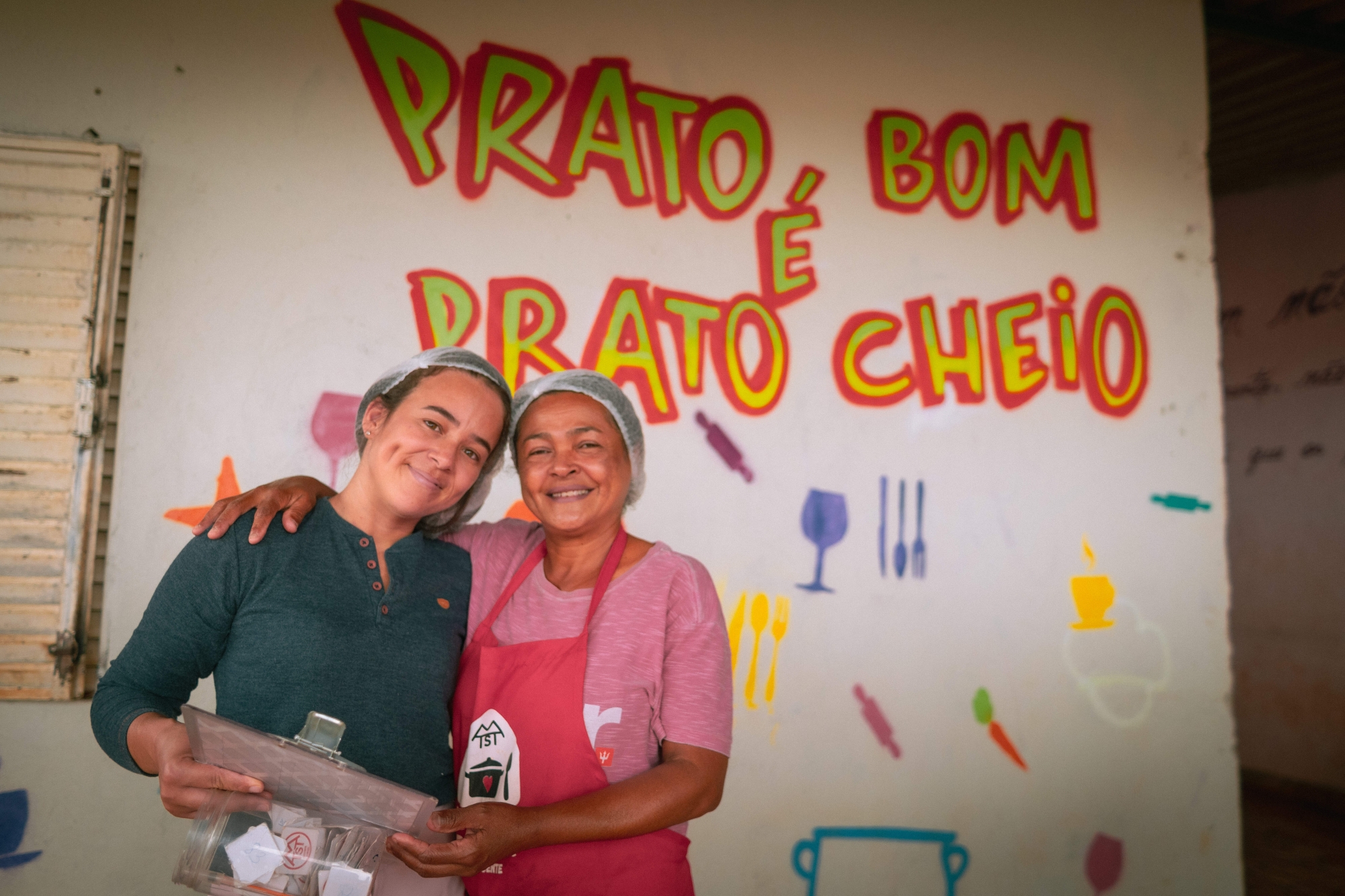 Photo of two women from Rio from feeding cities programme