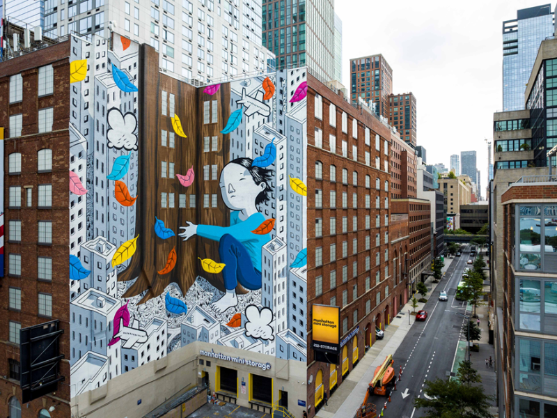 Urban Restoration Mural by Millo