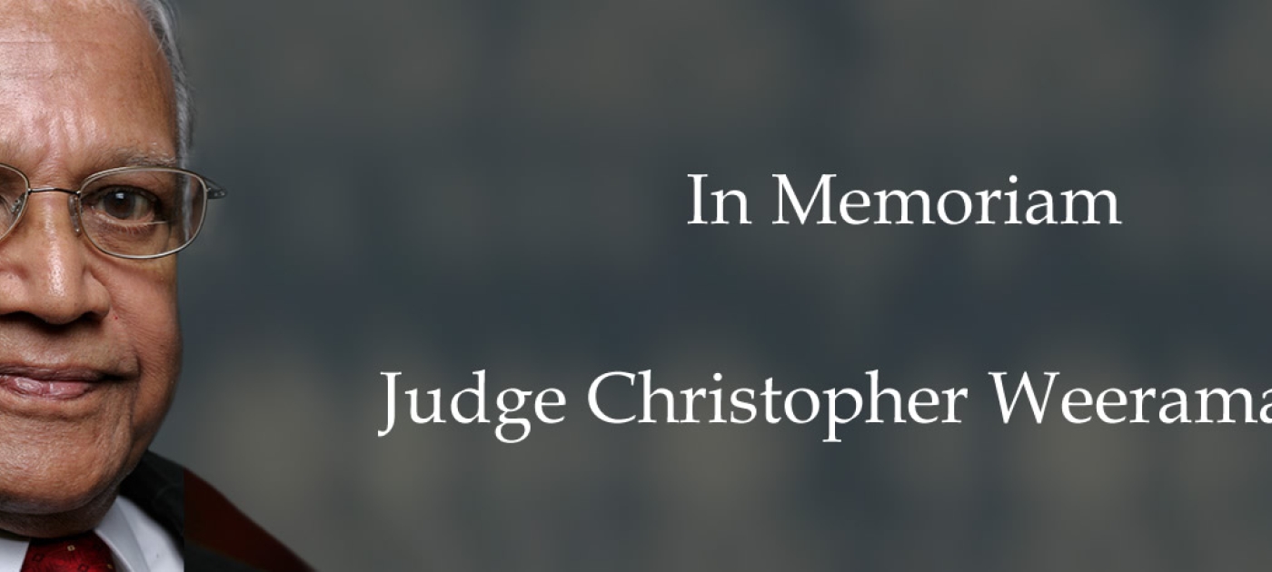 Judge Christopher Weeramantry