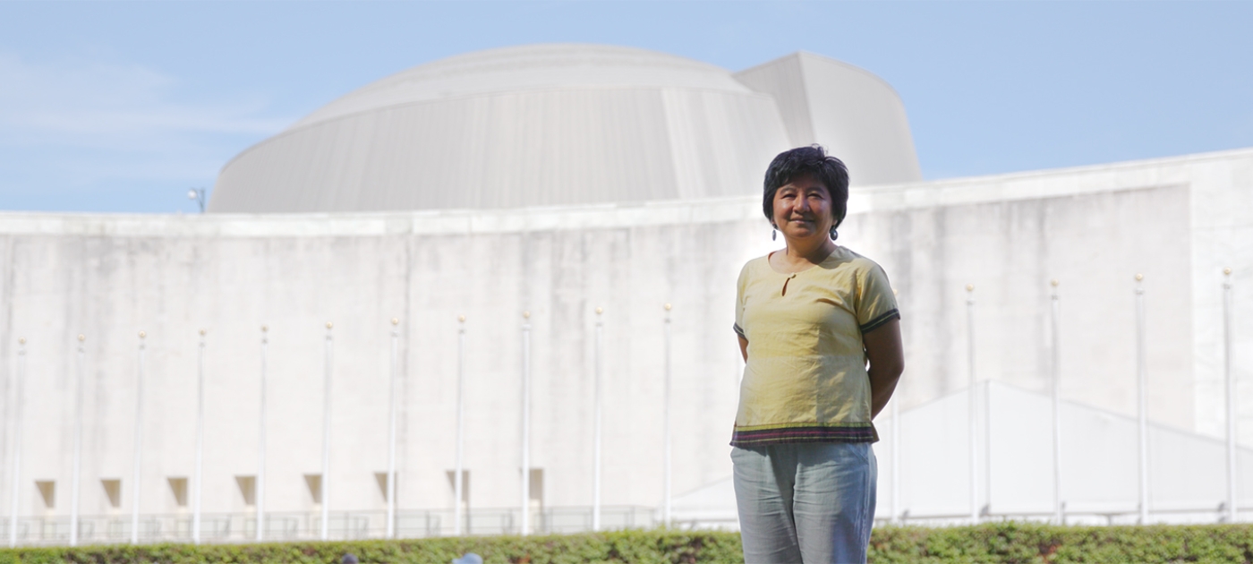 Joan Carling, lauréate du prix Champions de la Terre, pour l'ensemble de ses réalisations