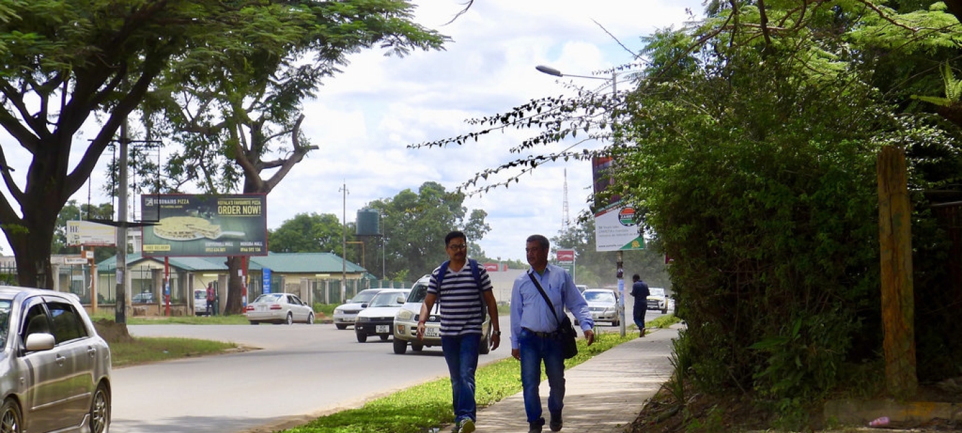 Making space for pedestrians and cyclists in Zambian cities