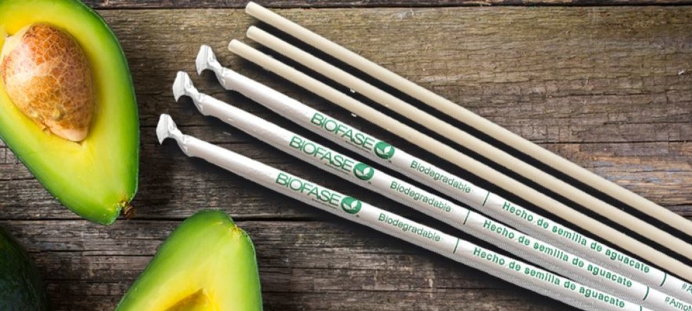 Made in Latin America—four innovations for sustainable living that could change the world Los popotes de Biofase están hechos de semilla de aguacate. Foto de Biofase