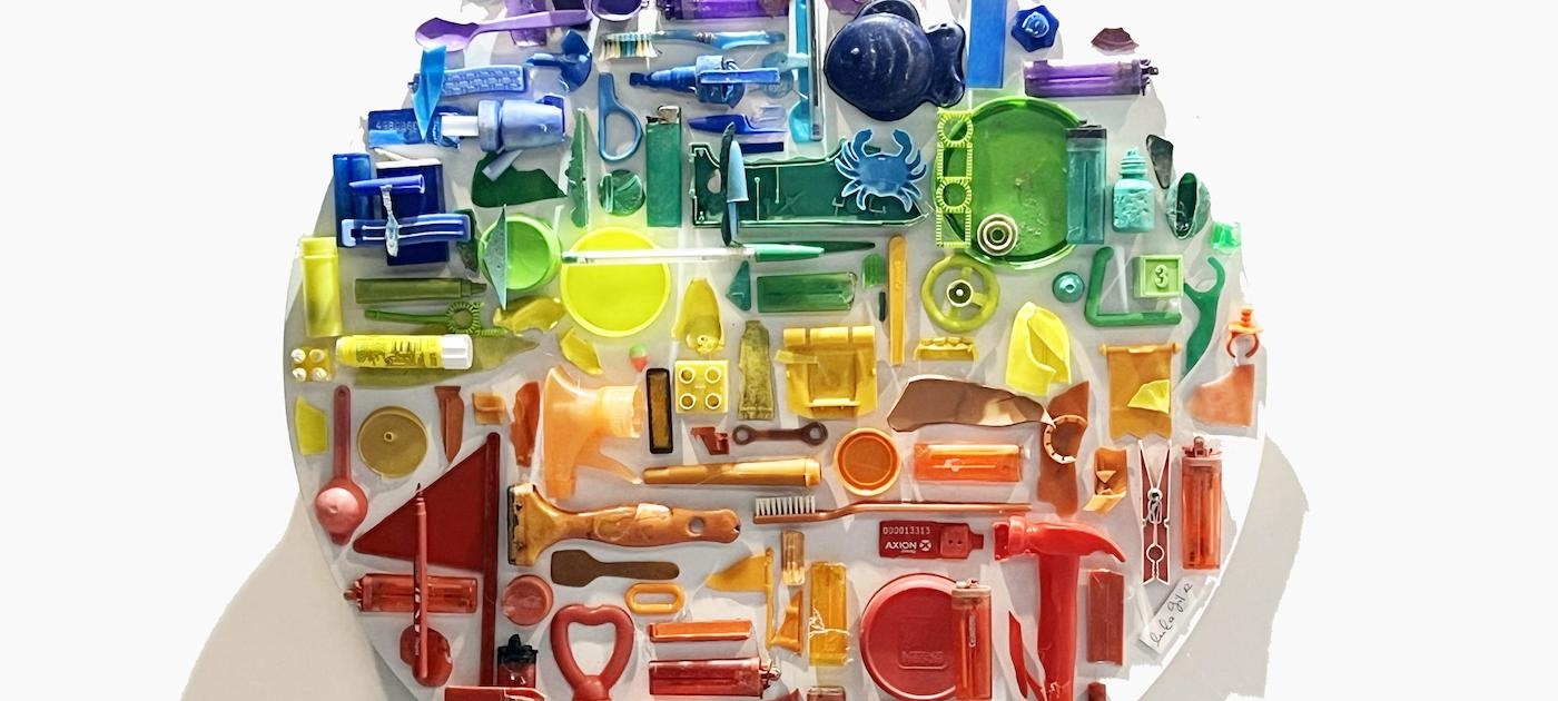 Plastic pollution turned into artwork at the Forum