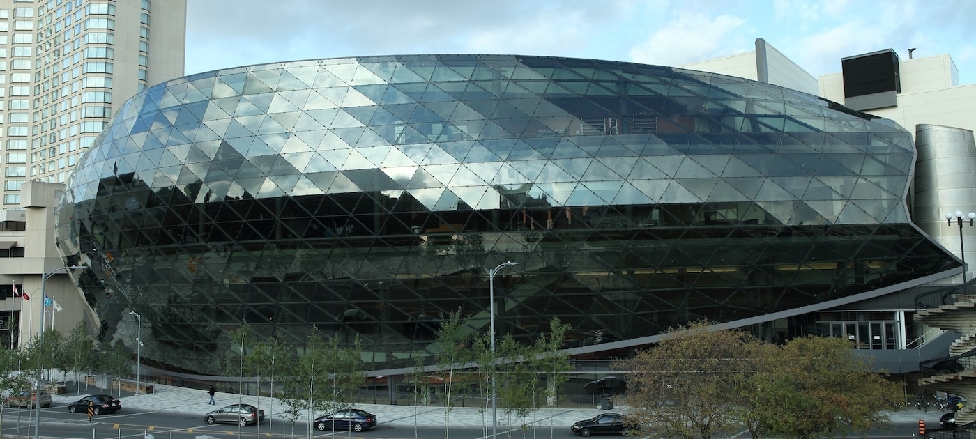 Landscape photograph of the Shaw Centre in Canada
