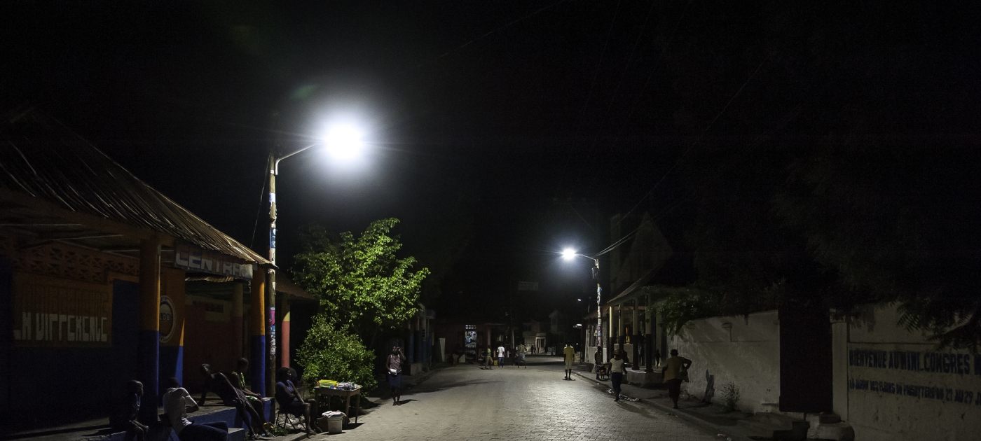 Lights go on for the first time in Haitian town of Les Côteaux