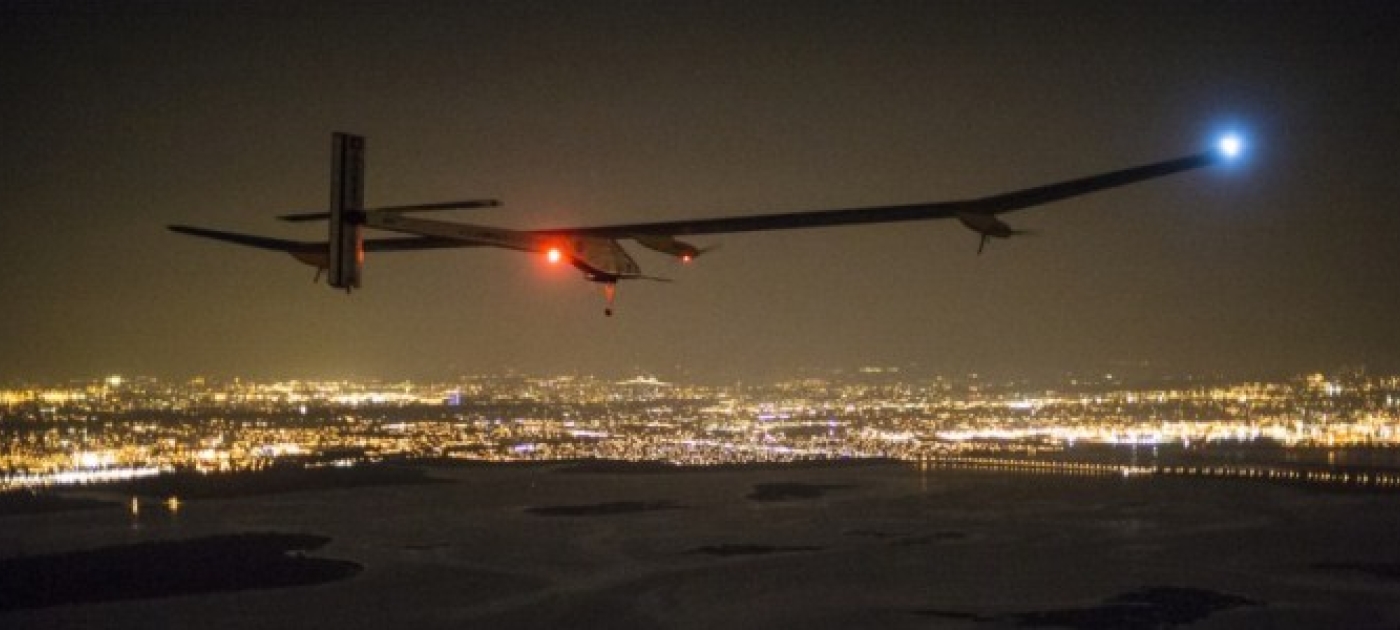 Prototype Plane Piloted by UNEP Champion of the Earth Completes Solar-Powered Flight across USA