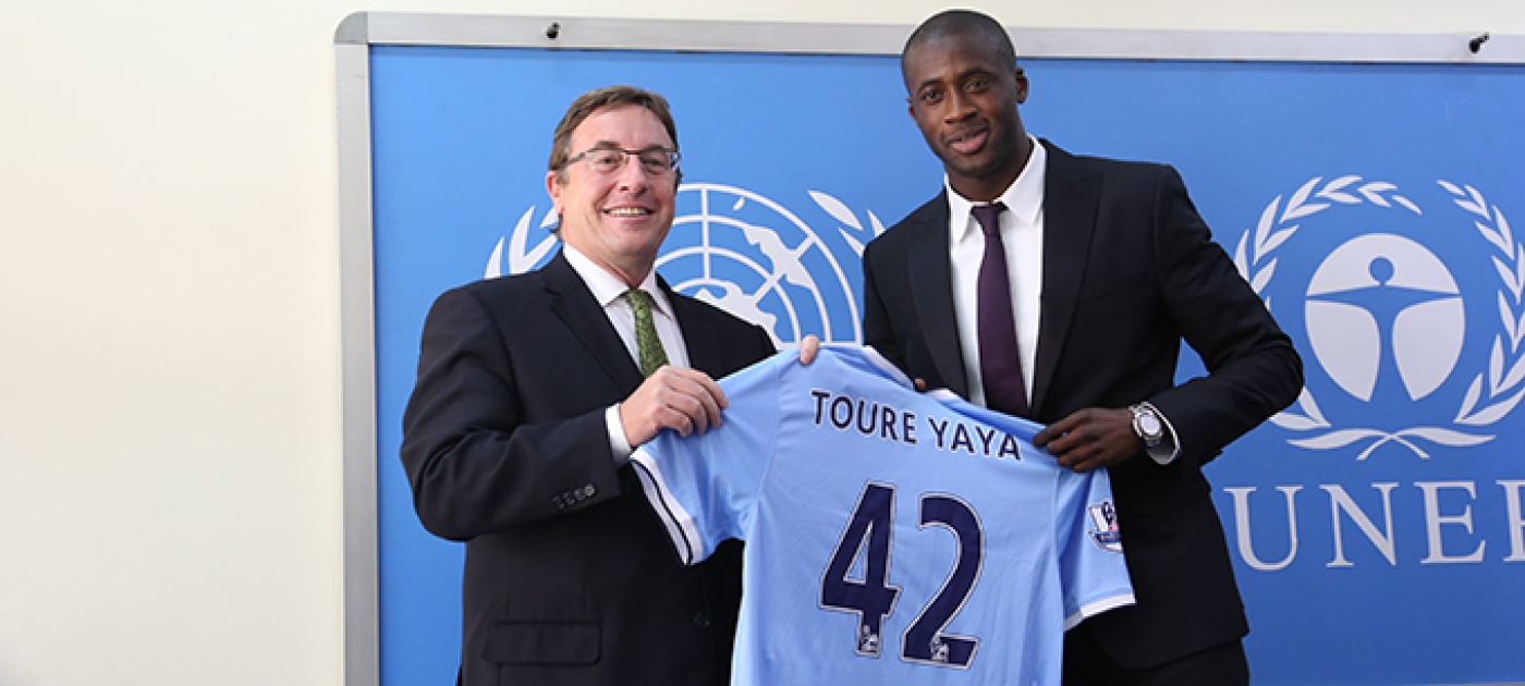 Côte d'Ivoire and Manchester City Football Star Yaya Touré Becomes UNEP Goodwill Ambassador