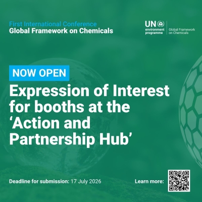 Global Framework on Chemicals booths and partnership