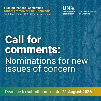 Call for comments: Nominations for new issues of concern
