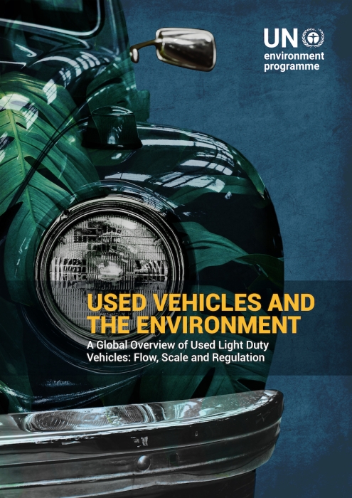 Cover page of the report, depicting a used vehicle