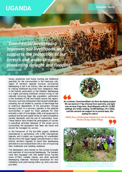 Upscaling community resilience through Ecosystem-based Disaster Risk Reduction in Uganda Success Story 