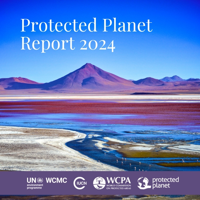 Report cover for the Protected Planet Report 2024