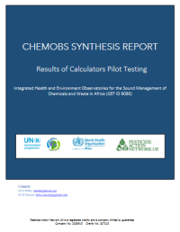 Chemobs Synthesis Report - Results of Calculators Pilot Testing