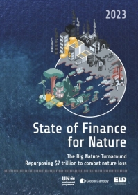 State of Finance for Nature report cover
