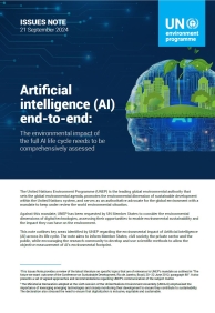 Artificial Intelligence (AI) end-to-end: The Environmental Impact of the Full AI Lifecycle Needs to be Comprehensively Assessed - Issue Note