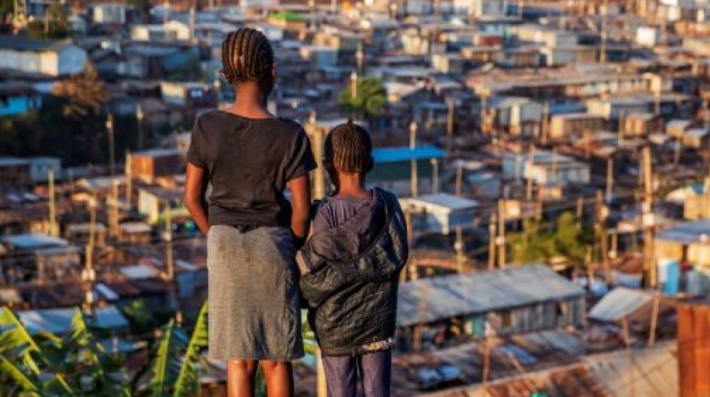 kids in a slum