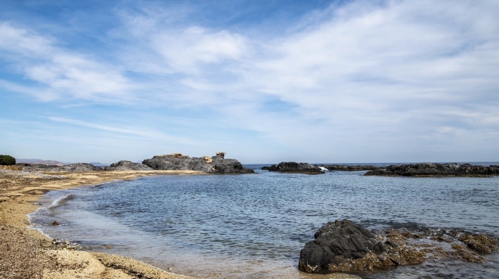 A rocky beach