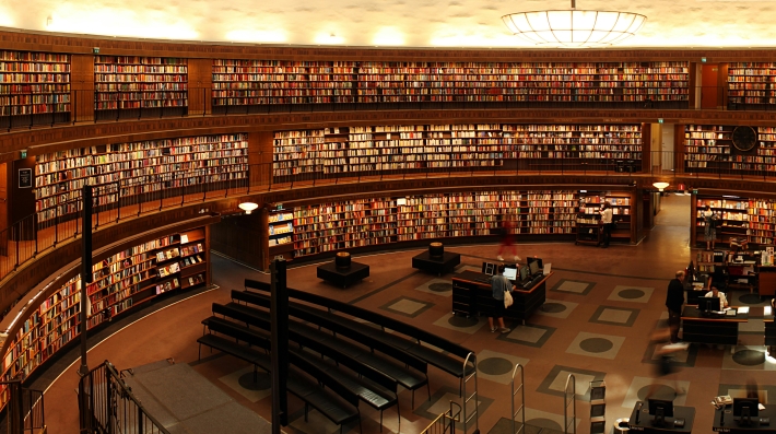 image of a library room