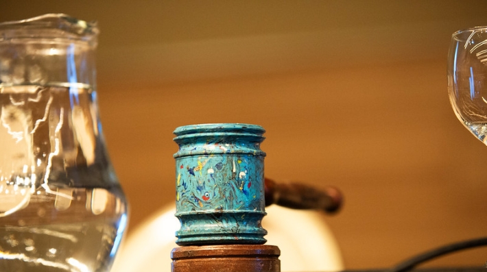 recycled plastic gavel for UN conference