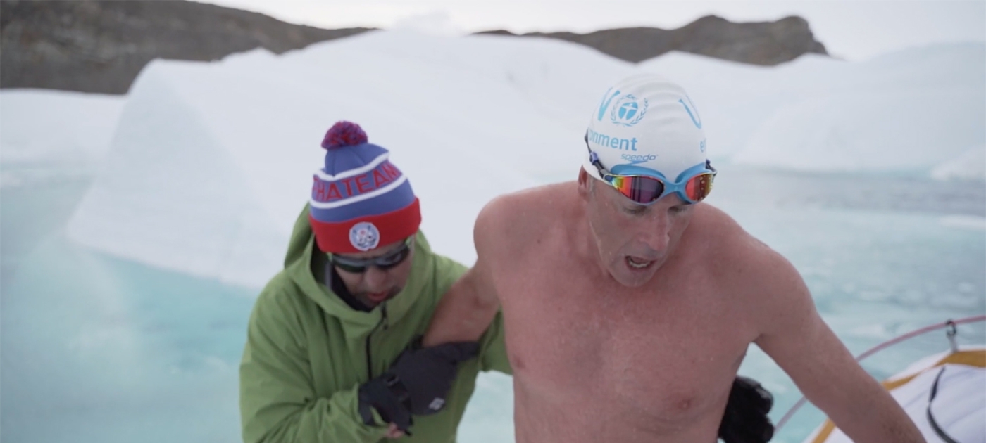 Swimming on the edge: endurance swimmer takes on melting glaciers Photo by UNEP