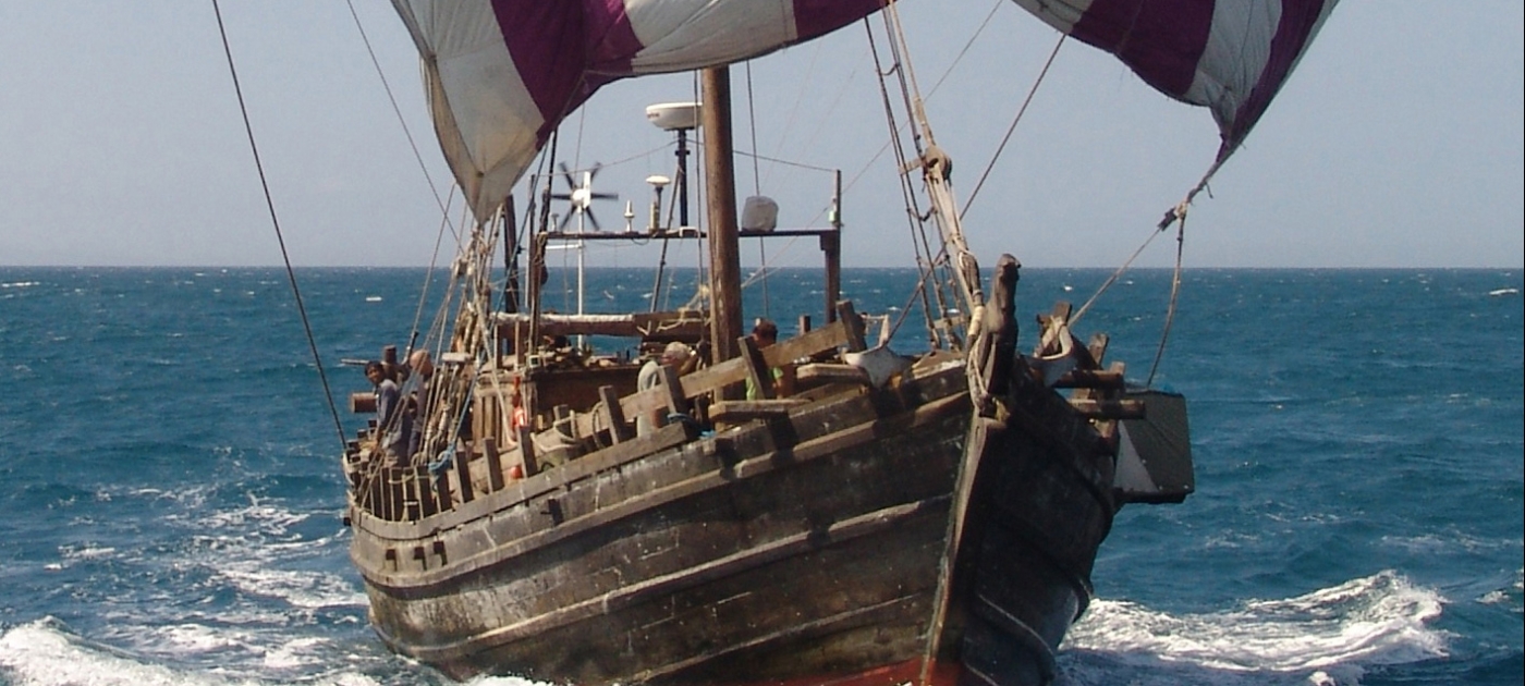 Replica of a 2000-year-old boat makes landfall in Florida after 6,000-mile journey across the Atlantic for #CleanSeas Photo by Danielle Eubank
