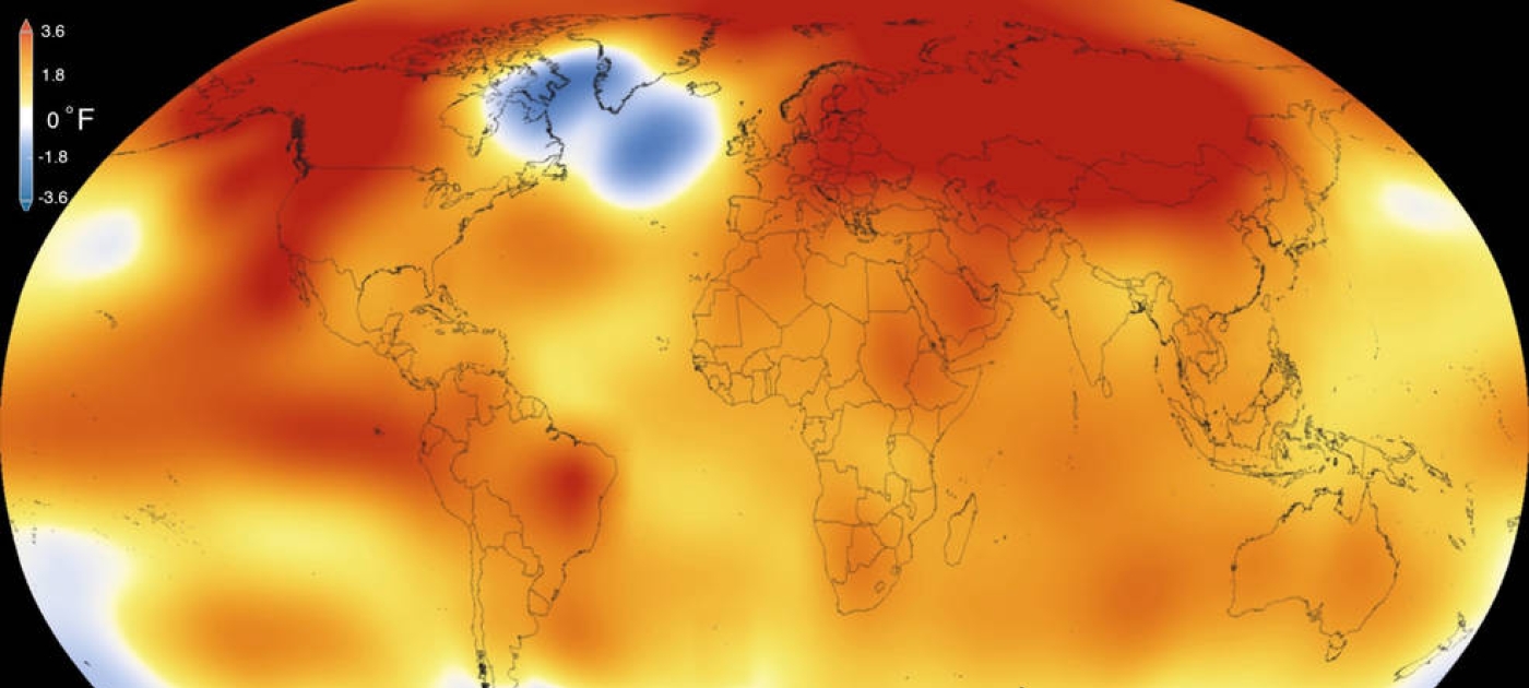 Record temperature trajectory threatens to breach 1.5°C global heating threshold Image by Scientific Visualization Studio/Goddard Space Flight Center