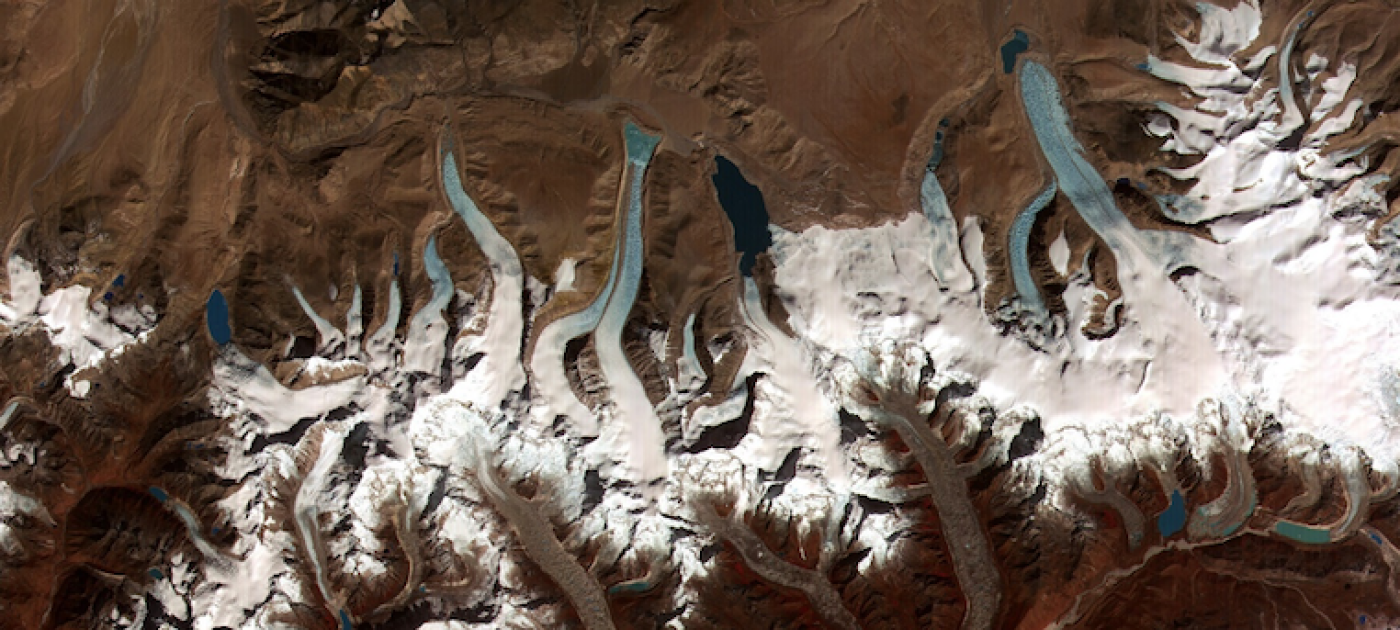 Mapping nature’s hidden benefits Glacial lakes in Bhutan. Photo: NASA 2016