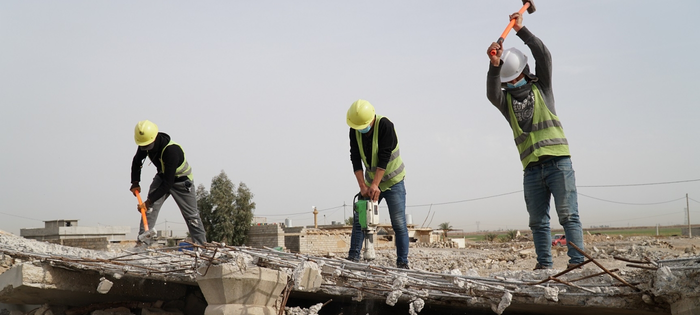 Circular solution to Mosul’s conflict debris launched Photo credit: Gashtiyar Fathullah , IOM