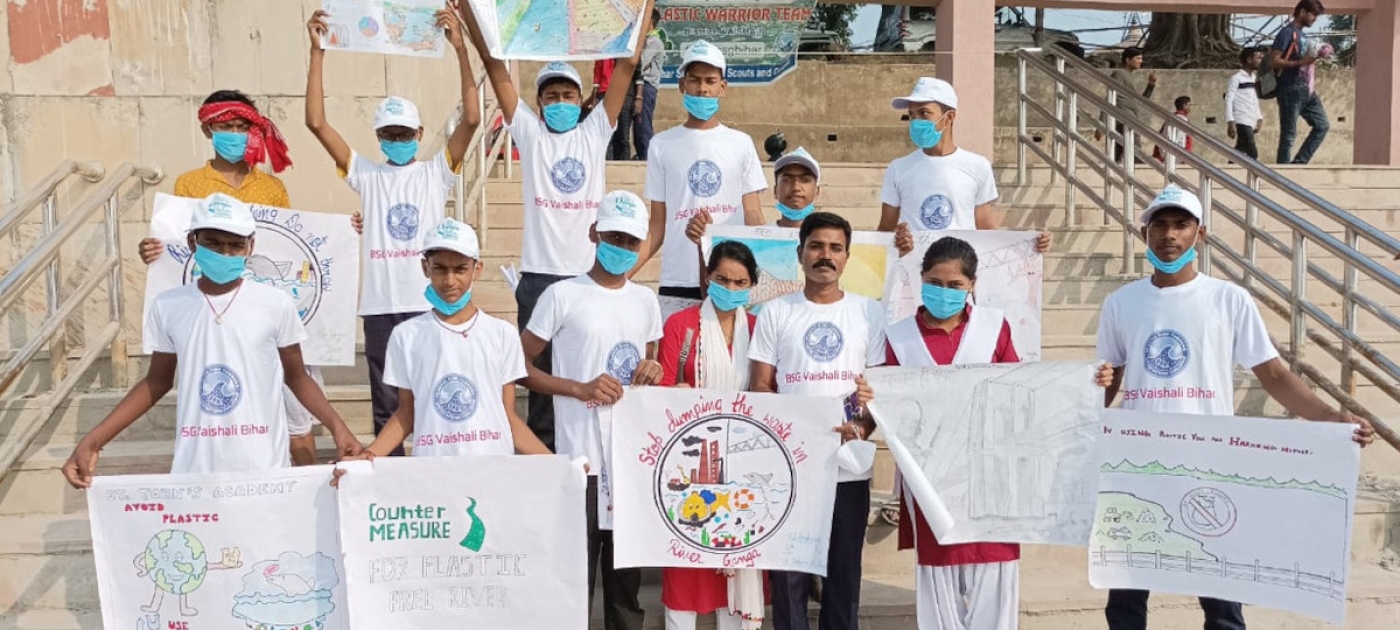 In India’s Bihar state, one campaigner takes on plastic pollution Photo: Rituraj