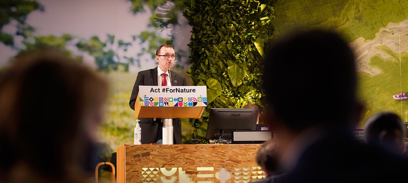 President of UNEA 5.2 Remarks at Opening Plenary Photo by UNEP