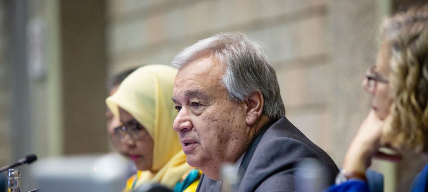 Secretary-General on launch of the Emissions Gap Report 2022 Photo: UNEP