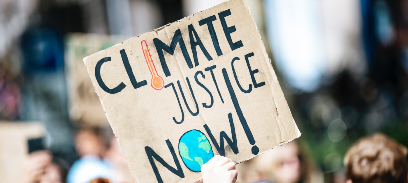 Climate justice now demostration