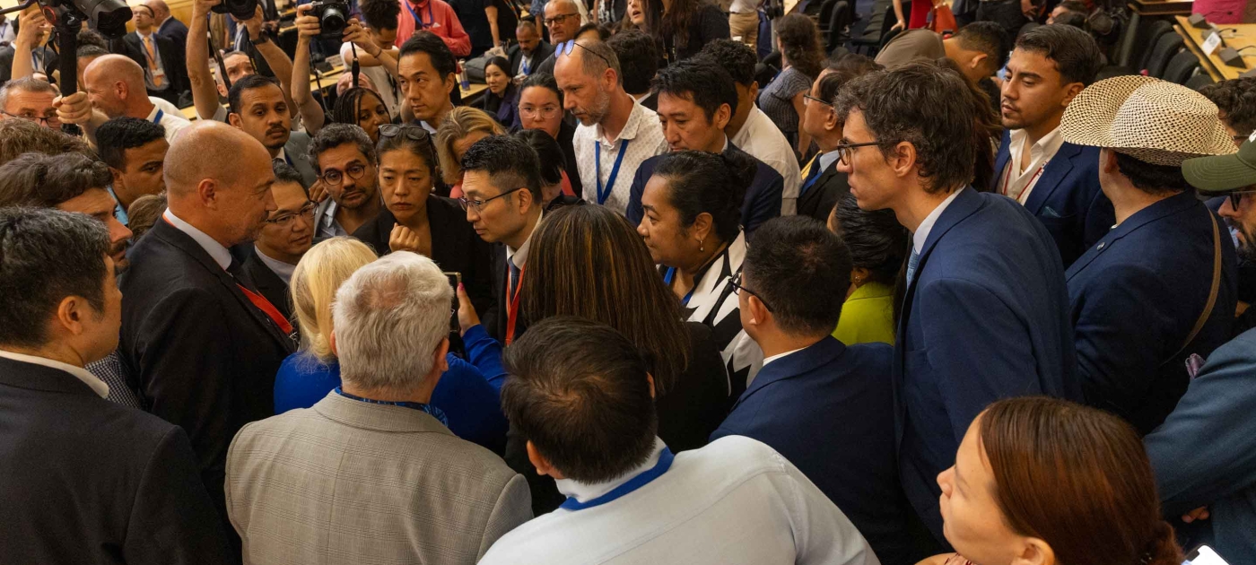 全球塑料污染条约谈判未达共识宣告休会 Photo credit: IISD/ENB - Kiara Worth