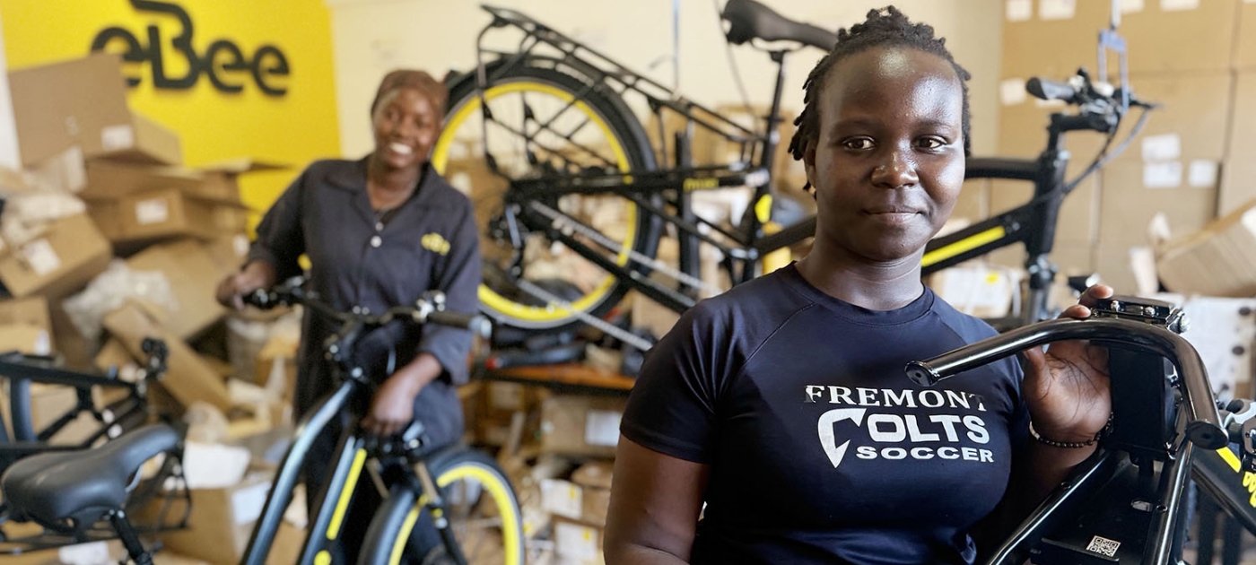 With electric bikes, African cities hope to clear the air and empower women Photo by Women Rising for Africa