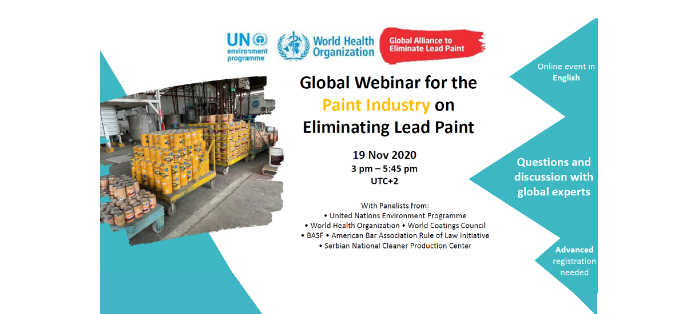Global Webinar for the Paint Industry on Eliminating Lead Paint