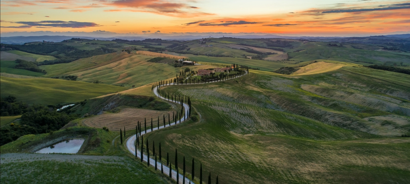Amazing Sunset in Tuscany