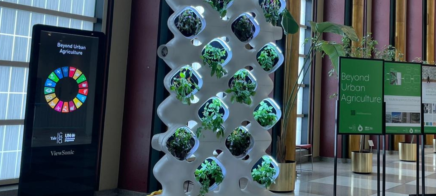 Greenwall and digital screen