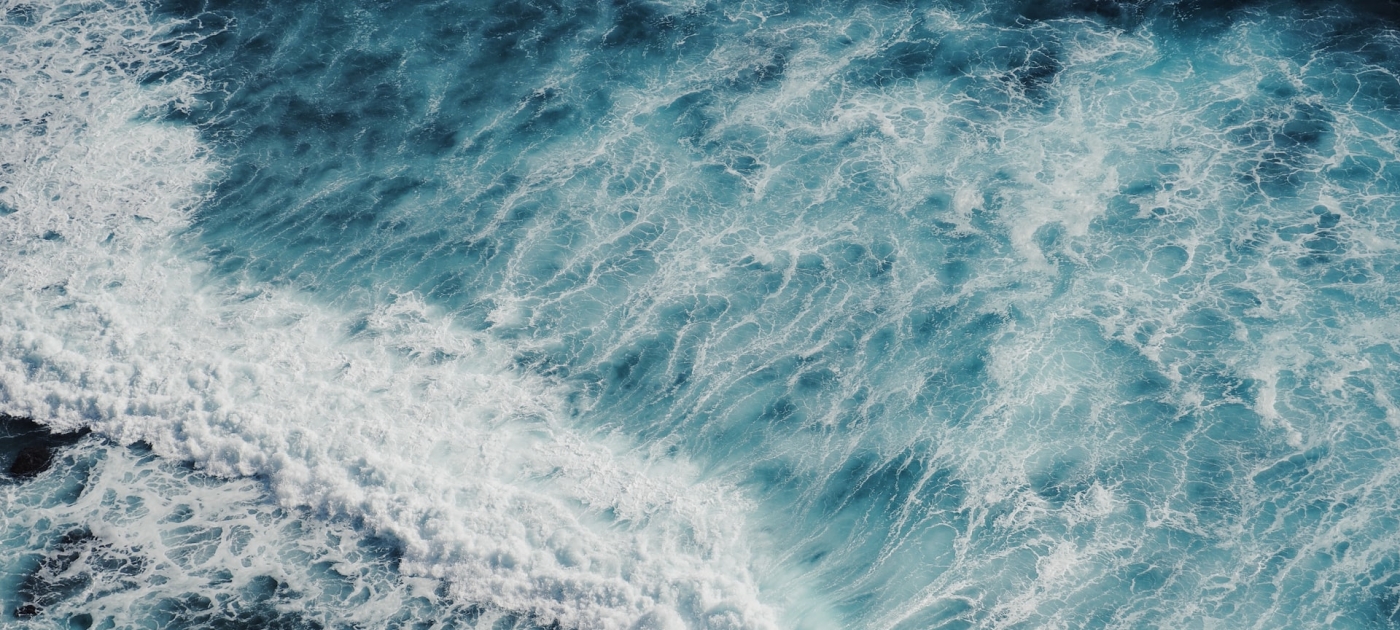 Bird's-eye view of sea waves